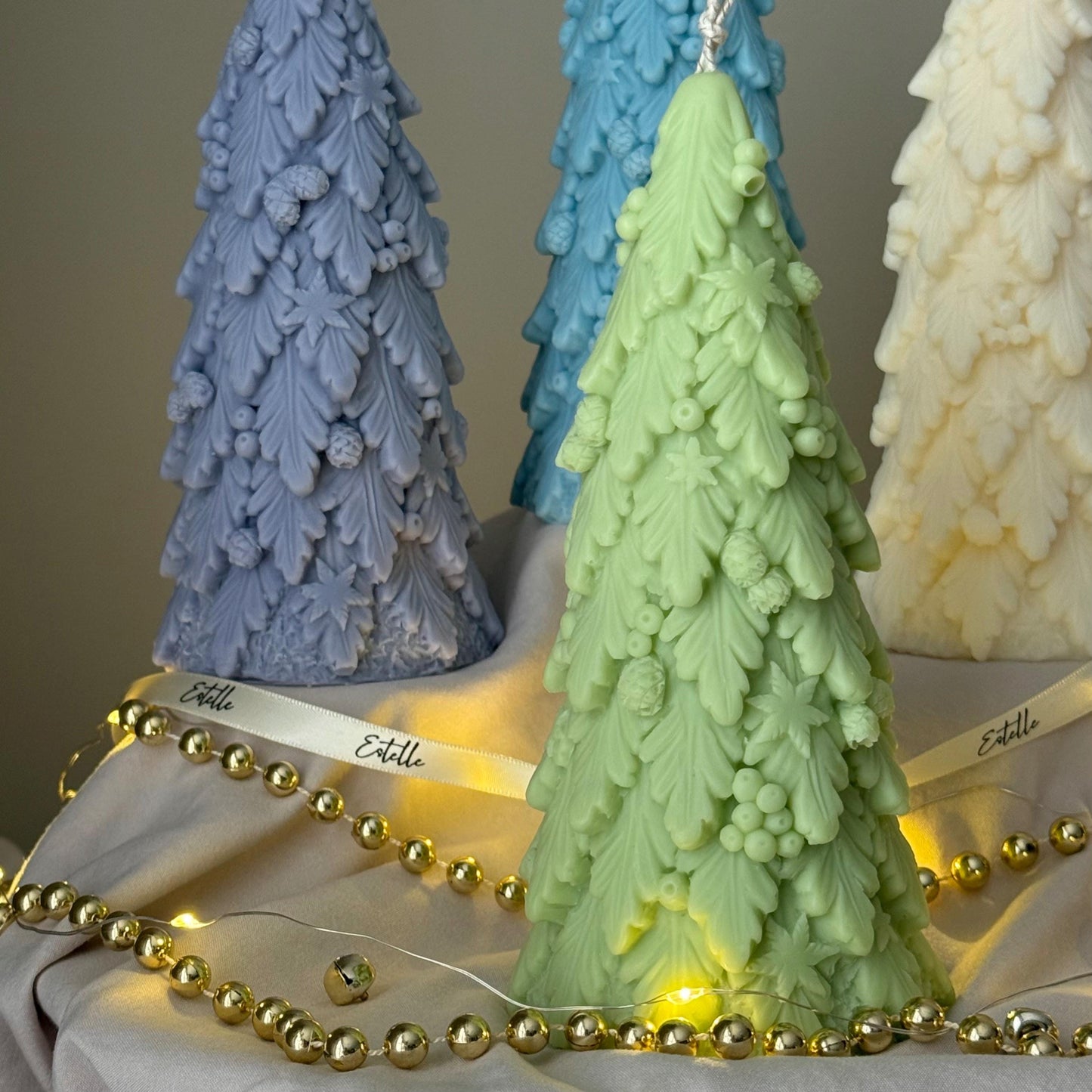 Large Christmas Tree Candle