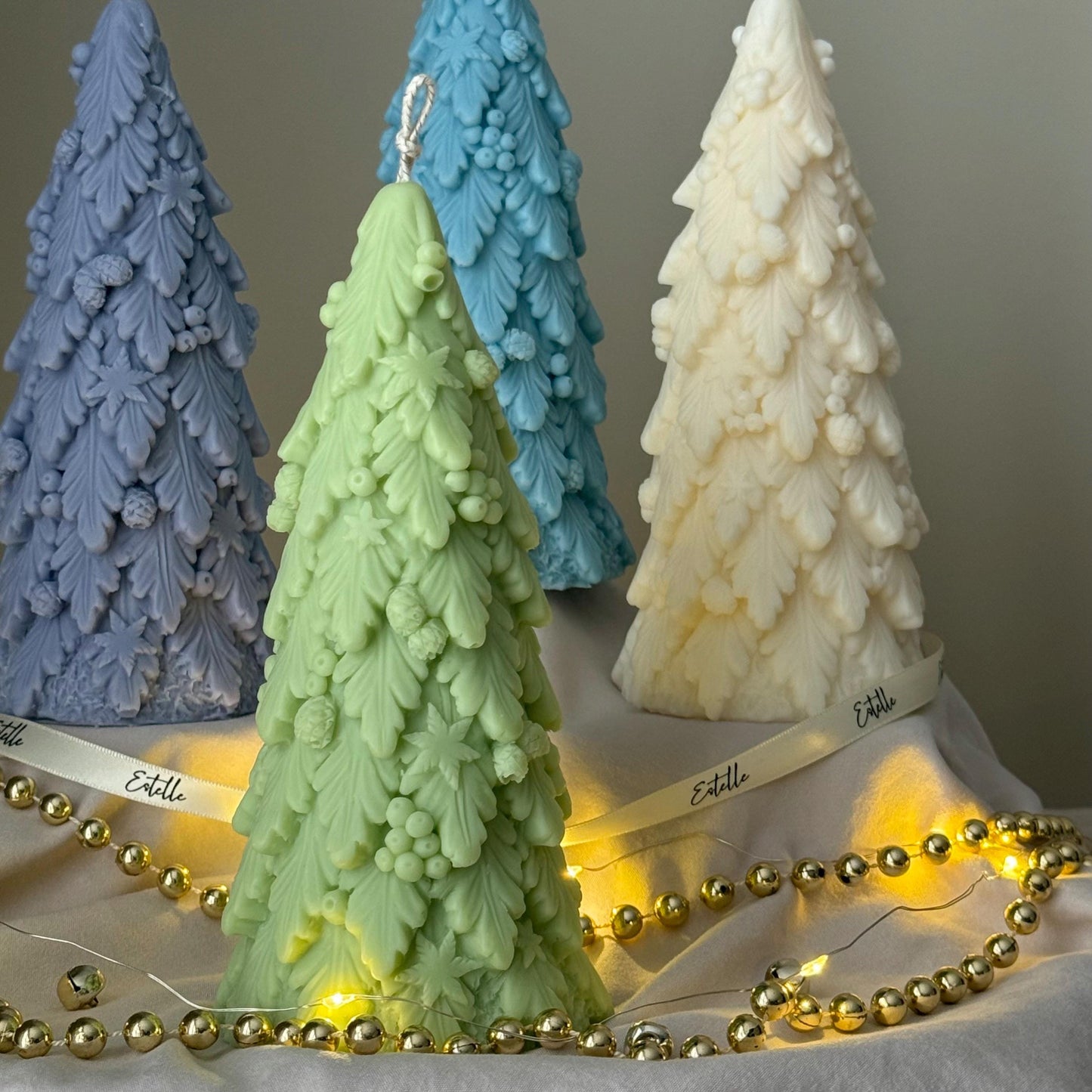 Large Christmas Tree Candle