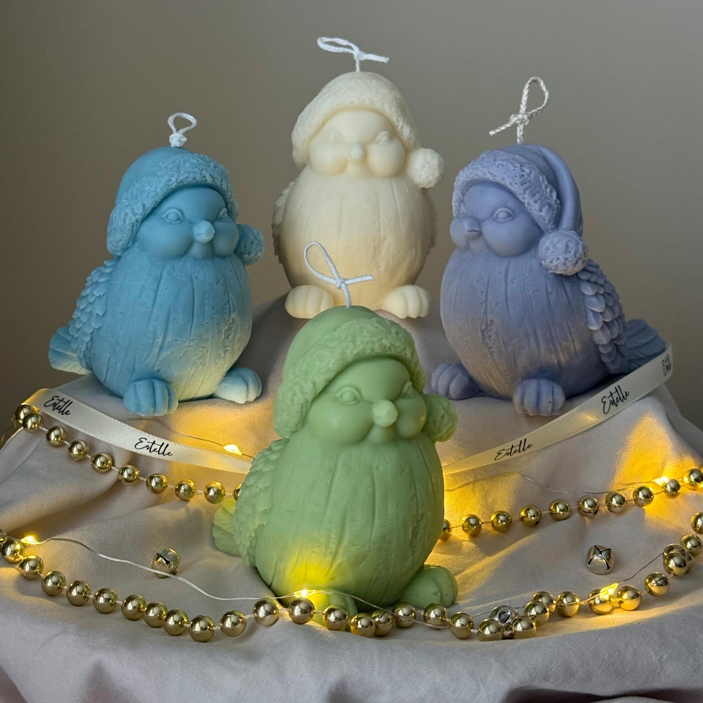 Cute Christmas Bird Candle