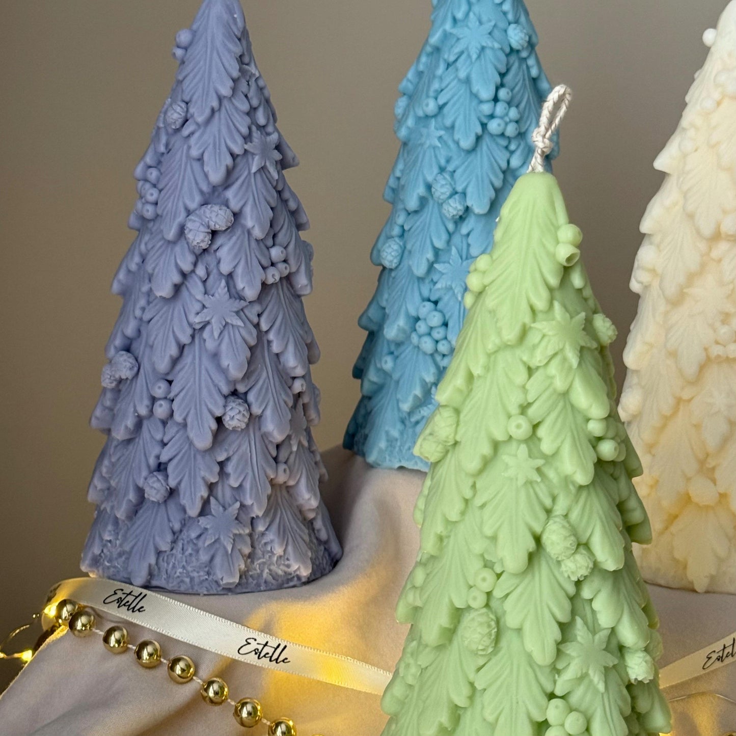 Large Christmas Tree Candle