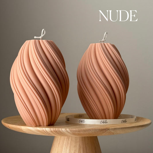 Huge Tall Swirl Candle