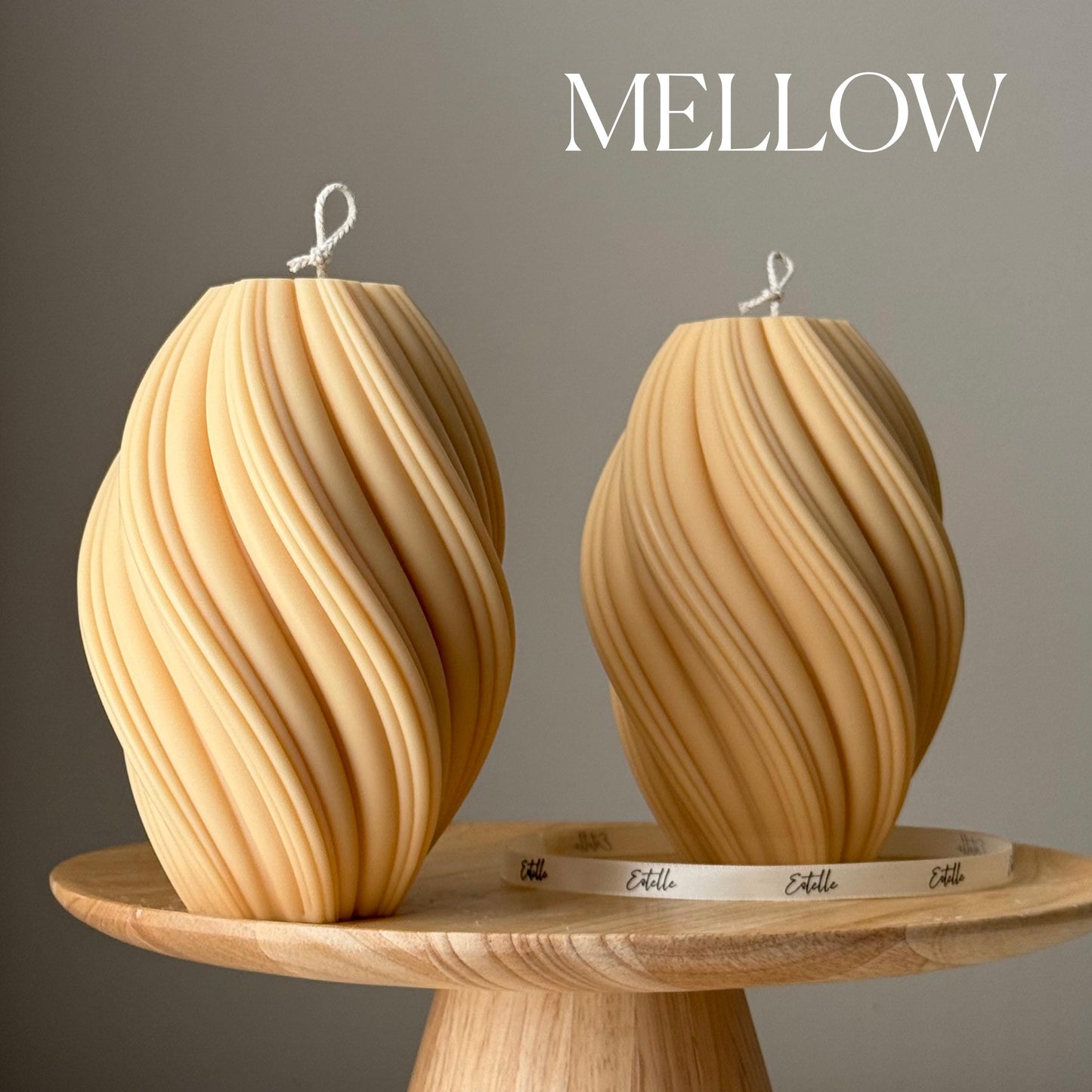 Huge Tall Swirl Candle