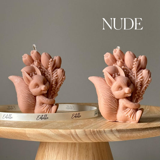 Cute Squirrel Candle