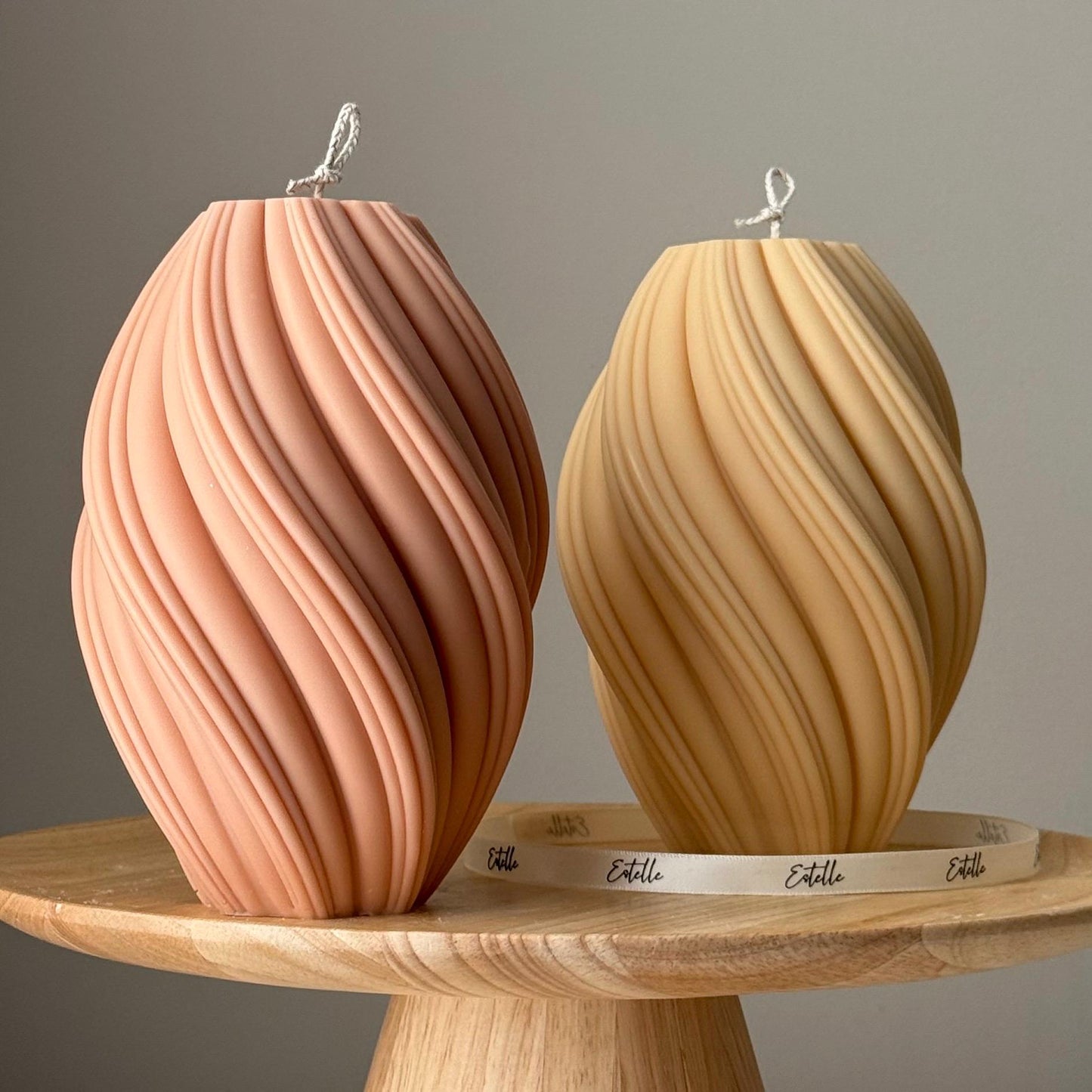 Huge Tall Swirl Candle