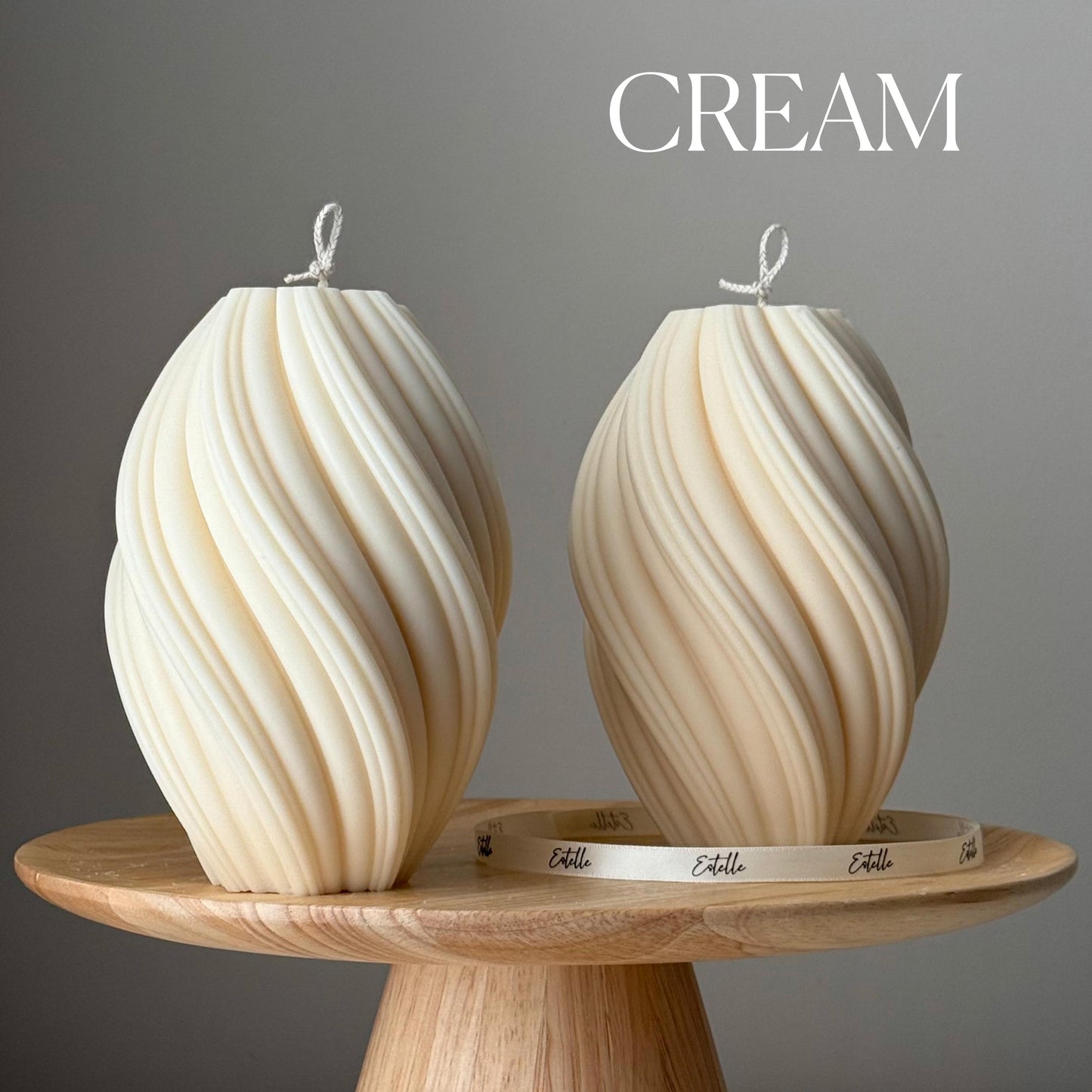 Huge Tall Swirl Candle