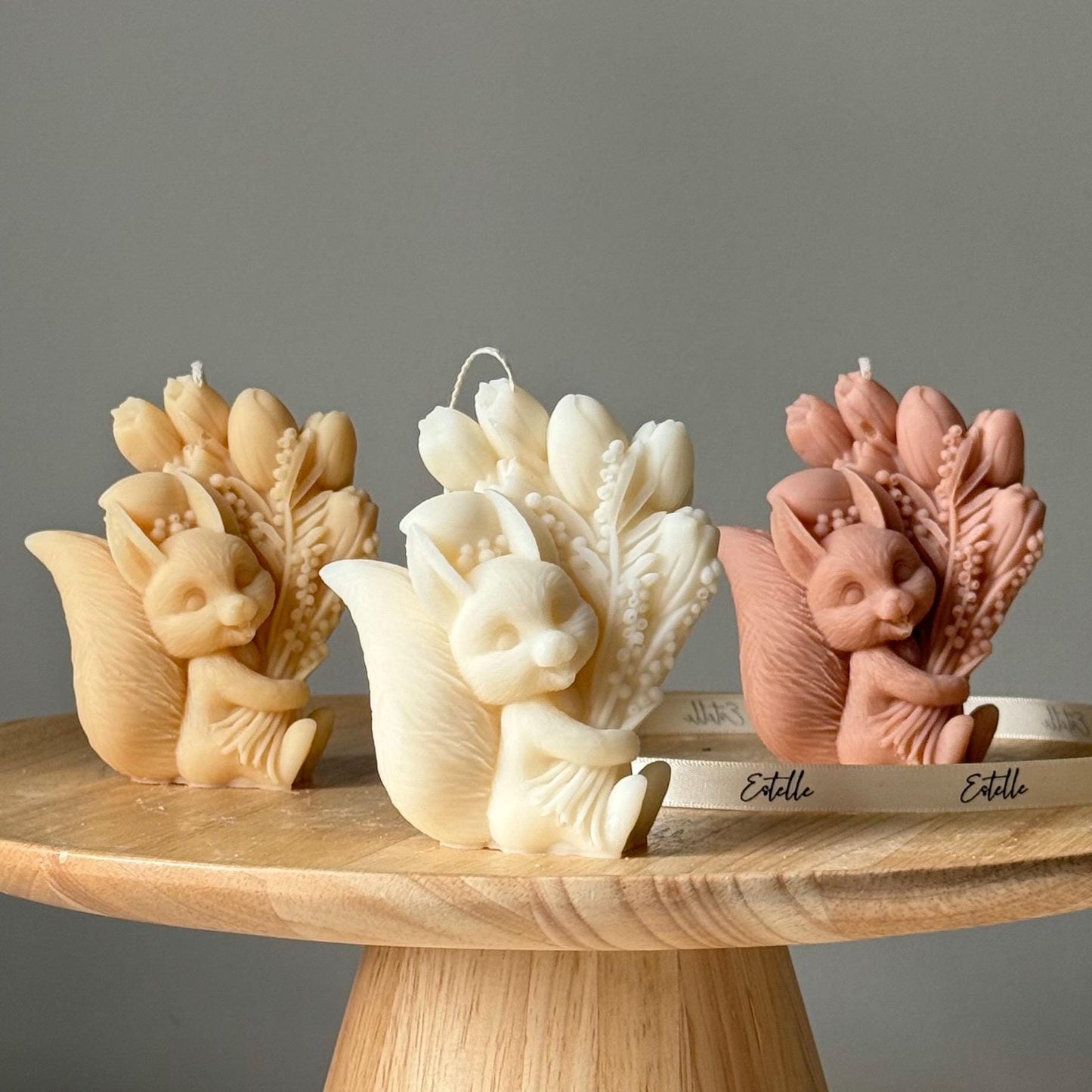Cute Squirrel Candle