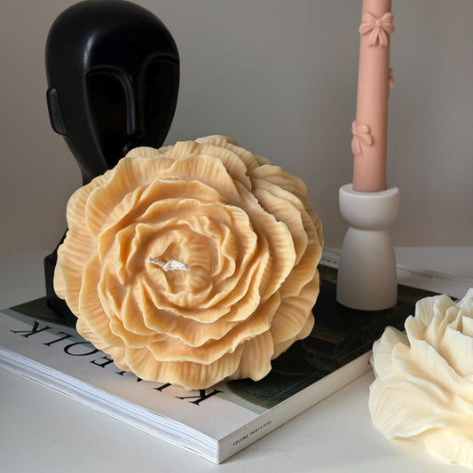 Huge Peony Candle