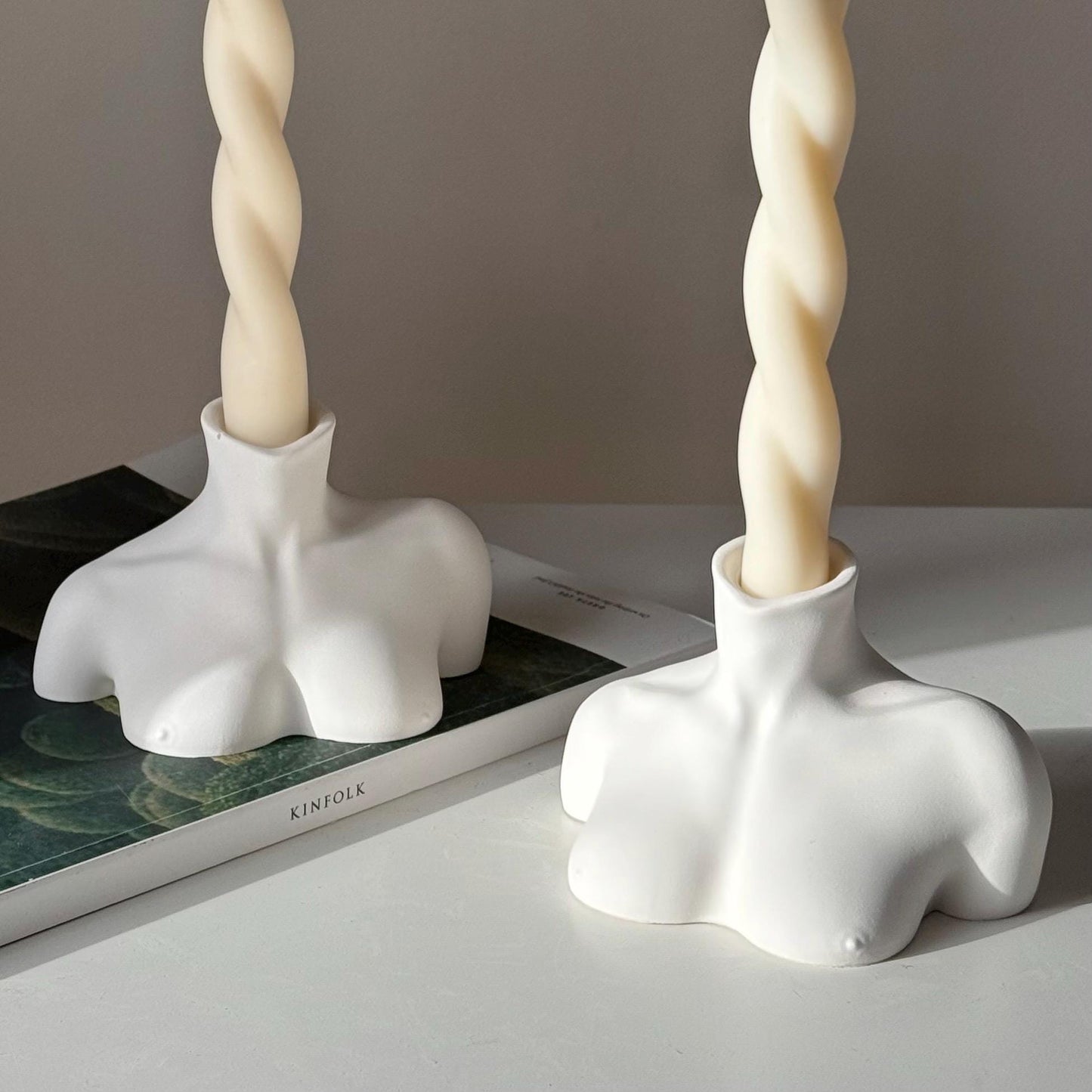 Bust Candlestick Holder