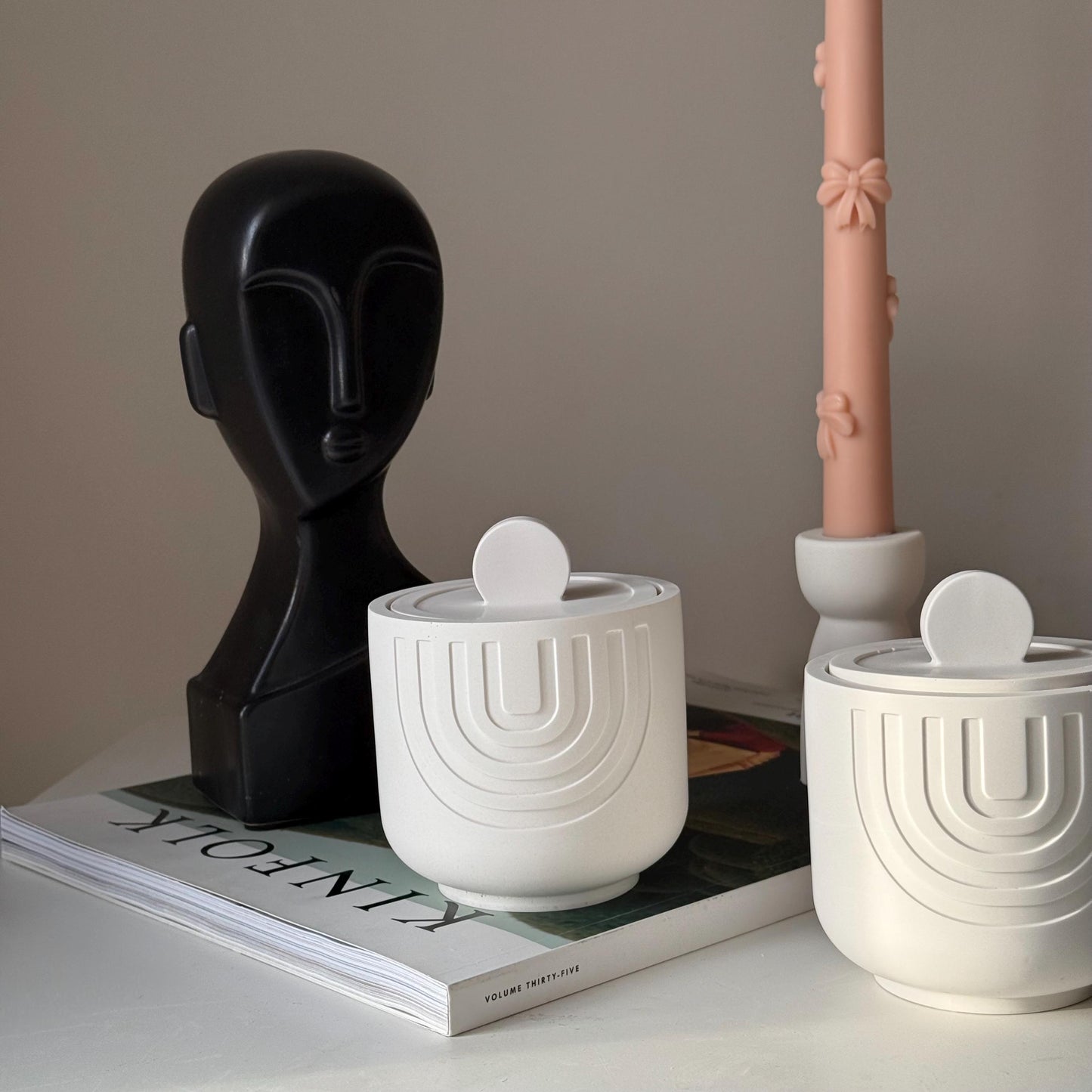 Geometric Jar Soy Wax Candle