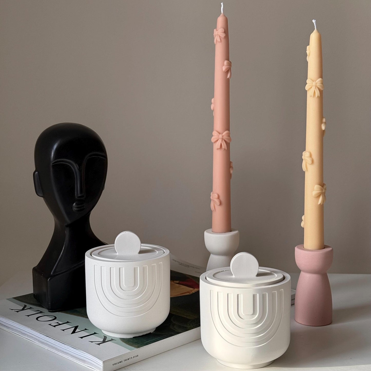 Geometric Jar Soy Wax Candle