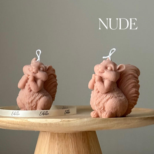 Handmade Squirrel Soy Candle | Sculptural Home Decor