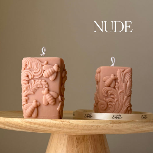 Bees Pillar Candle
