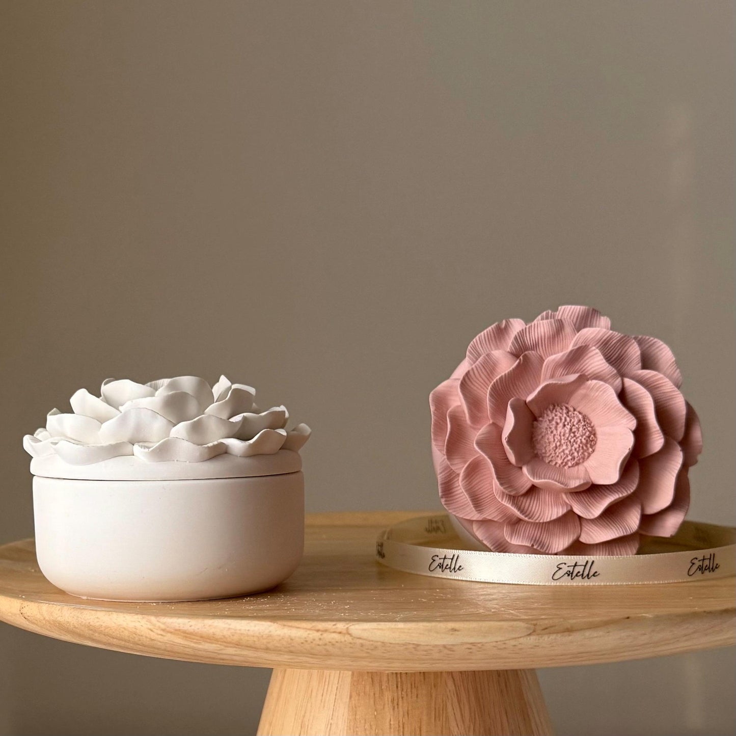 Camelia Flower Jar Soy Wax Candle