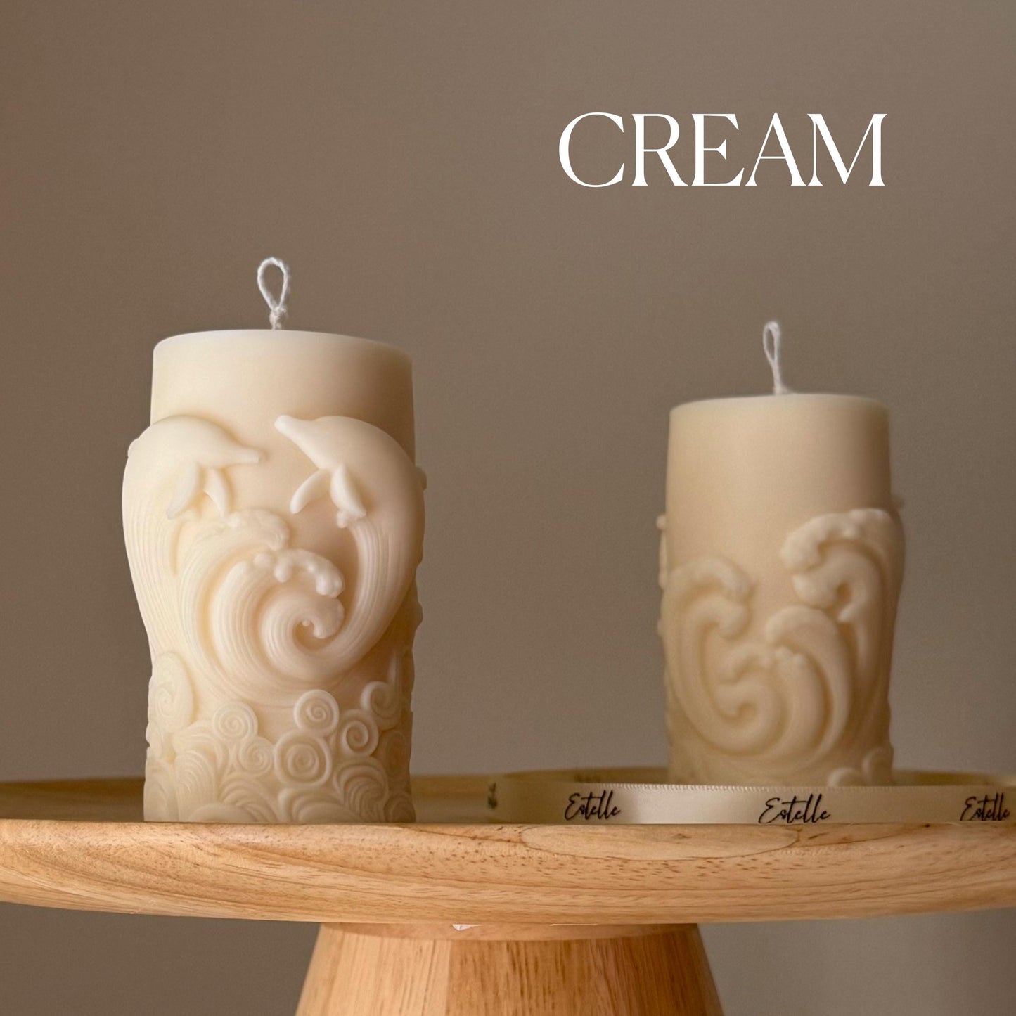 Dolphin Pillar Candle