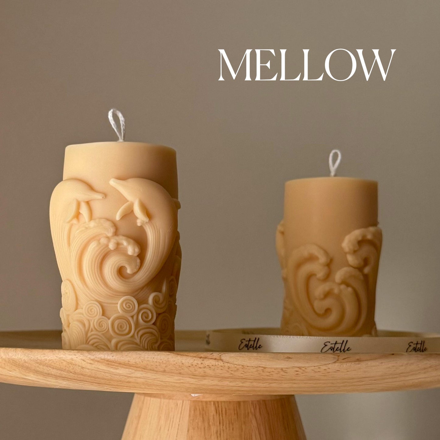 Dolphin Pillar Candle
