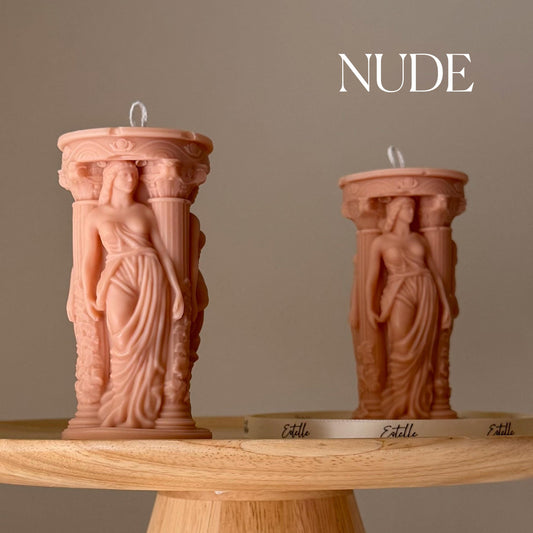 Caryatid Greek Column Candle