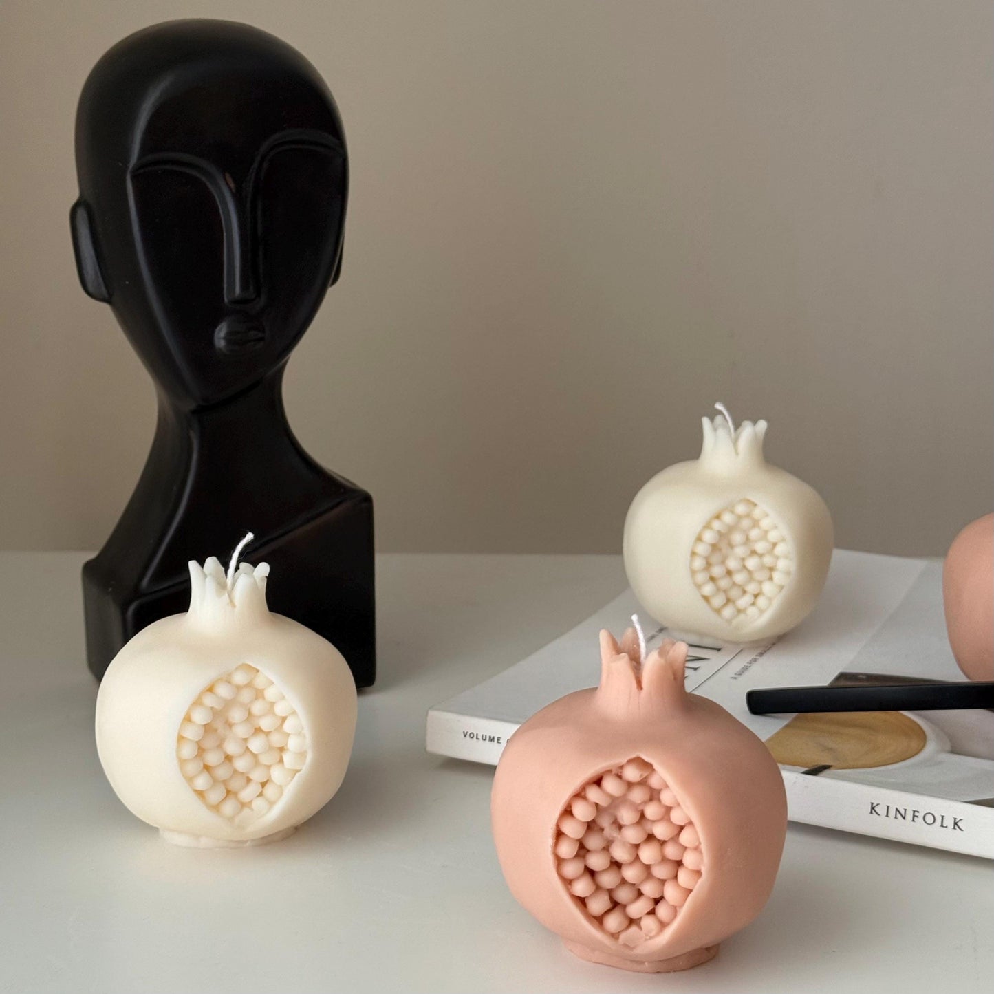 Pomegranate Shaped Candle