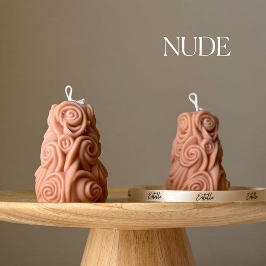 Handmade Roses Soy Candle | Sculptural Home Decor, Wedding Favor