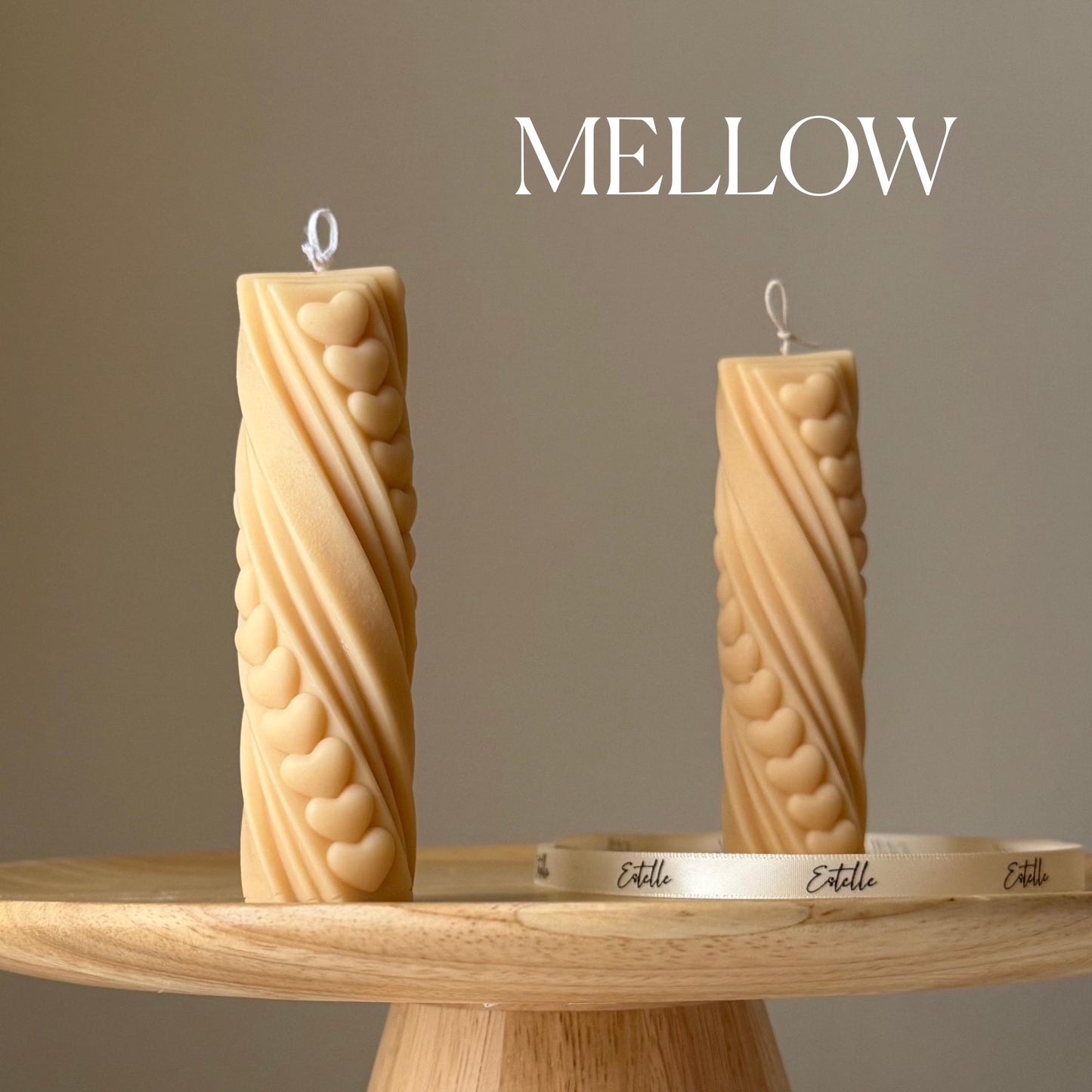 Tiny Hearts Pillar Candle