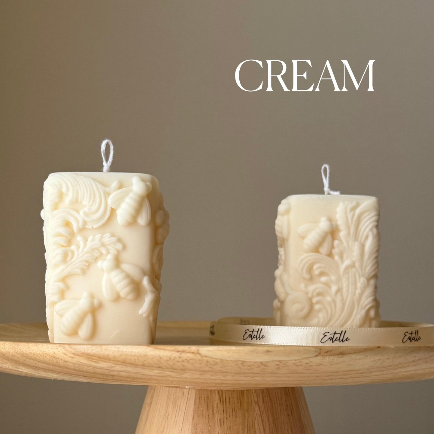 Bees Pillar Candle