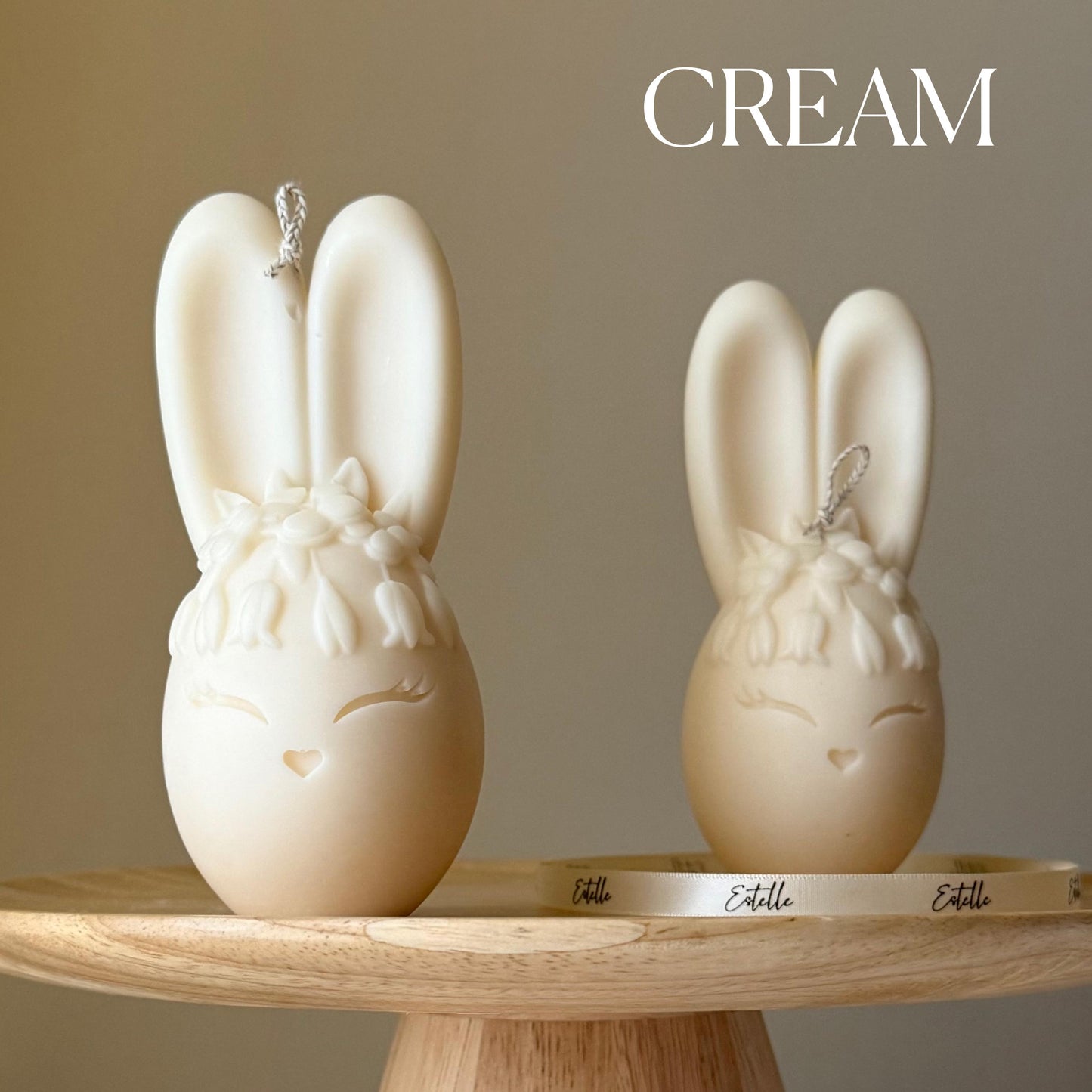 Egg Rabbit Candle