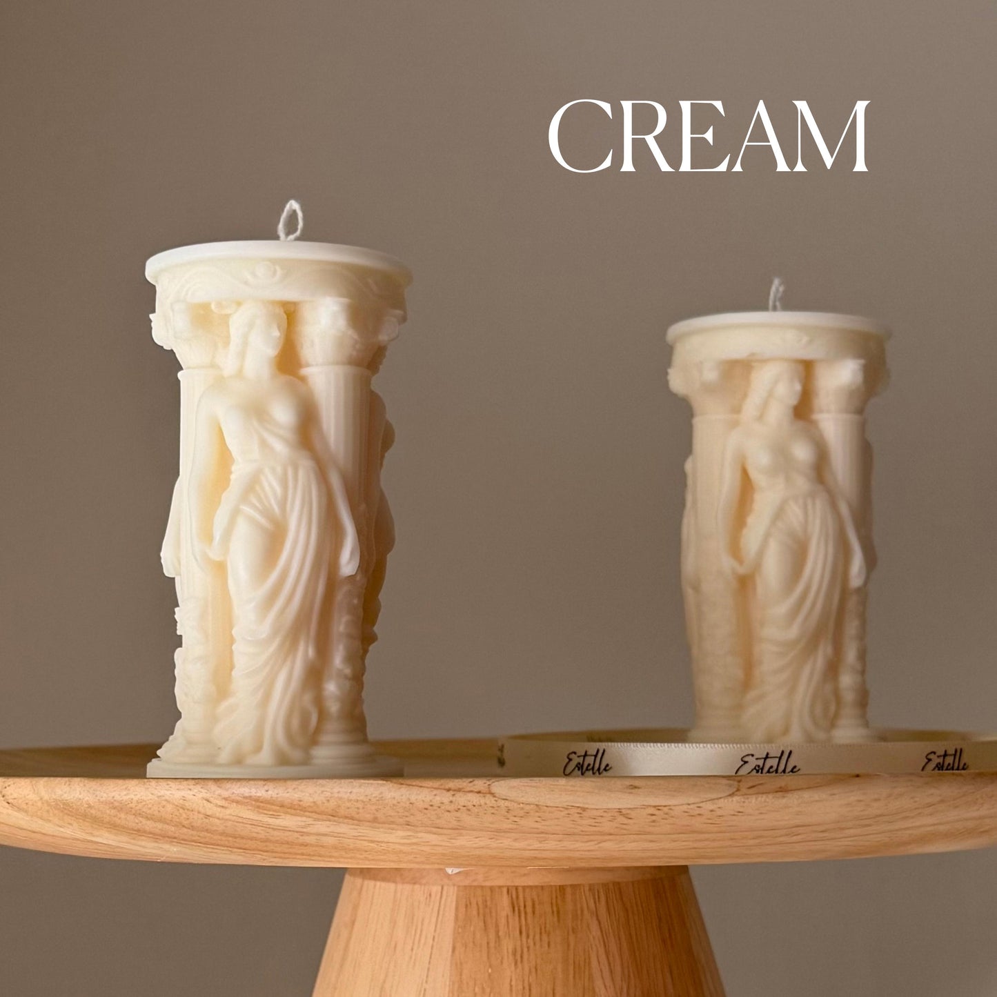 Caryatid Greek Column Candle