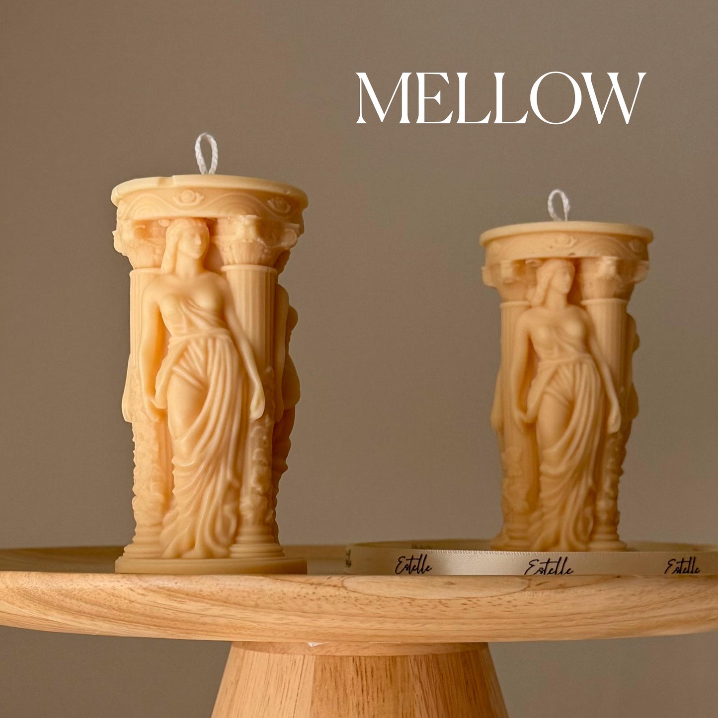 Caryatid Greek Column Candle
