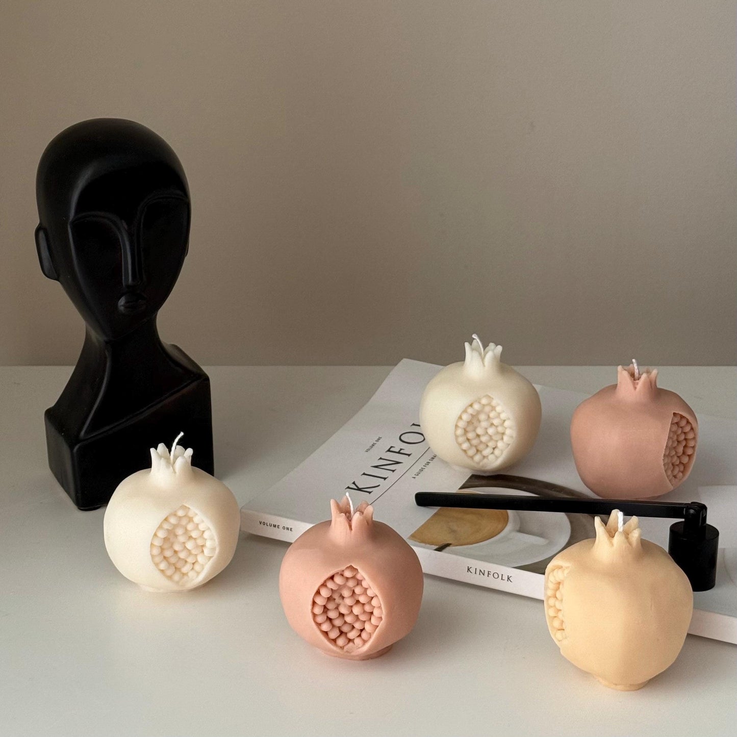 Pomegranate Shaped Candle