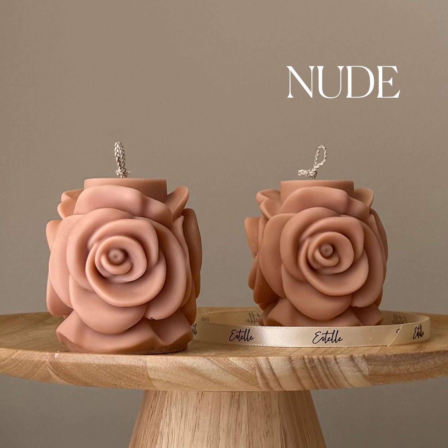 Rose Flower Candle
