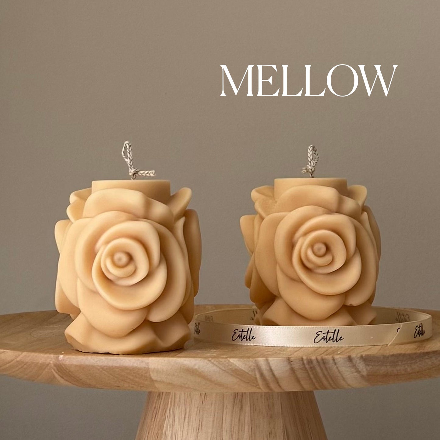 Rose Flower Candle