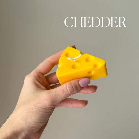 Handmade Cheese Soy Candle | Unique Food Candle Decor