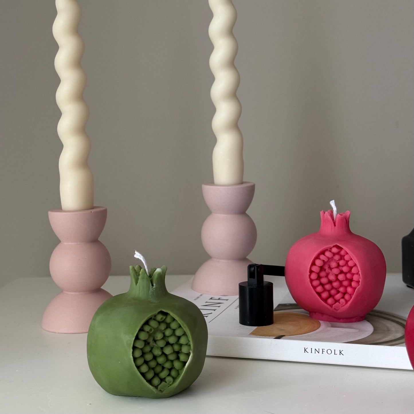 Pomegranate Shaped Candle