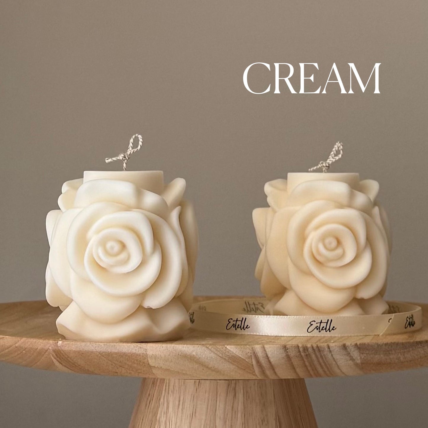 Rose Flower Candle