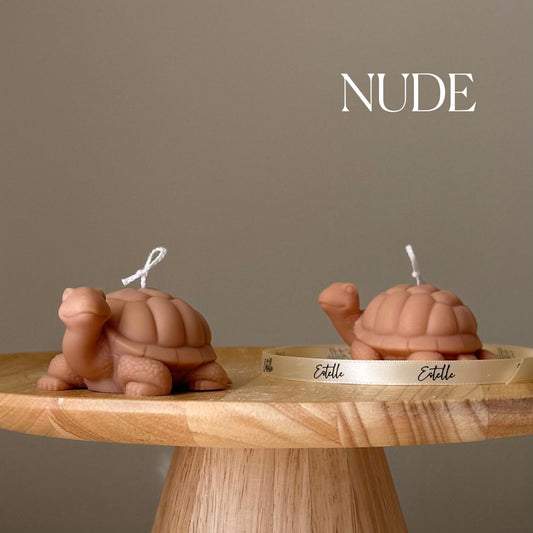 Handmade Soy Turtle Candle: Sculptural Art Gift