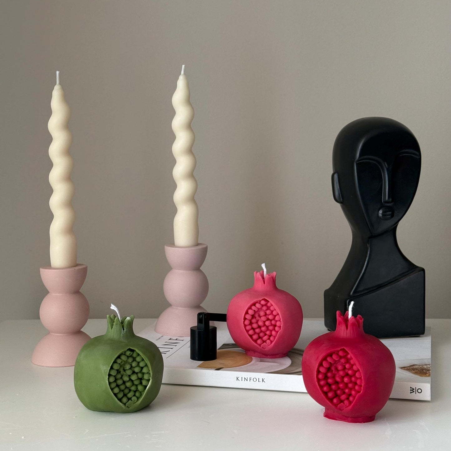 Pomegranate Shaped Candle