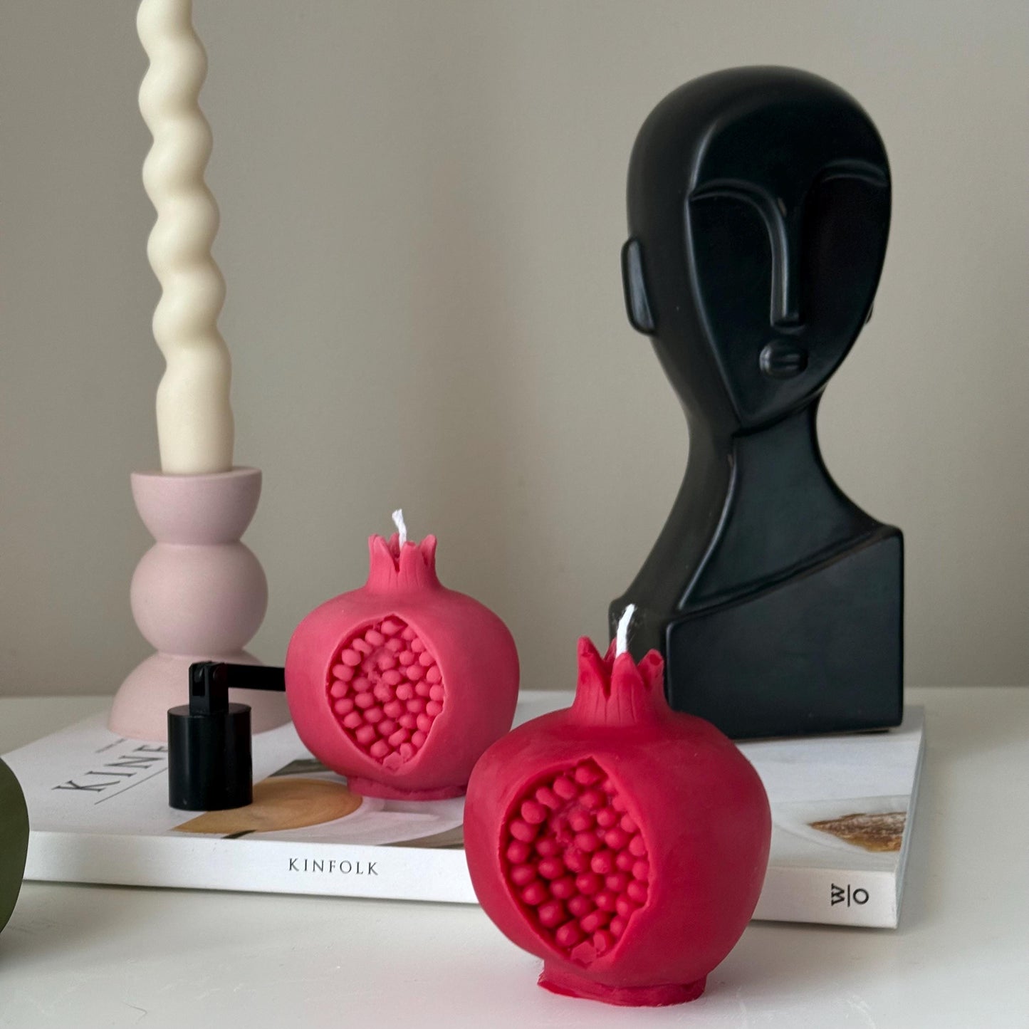 Pomegranate Shaped Candle