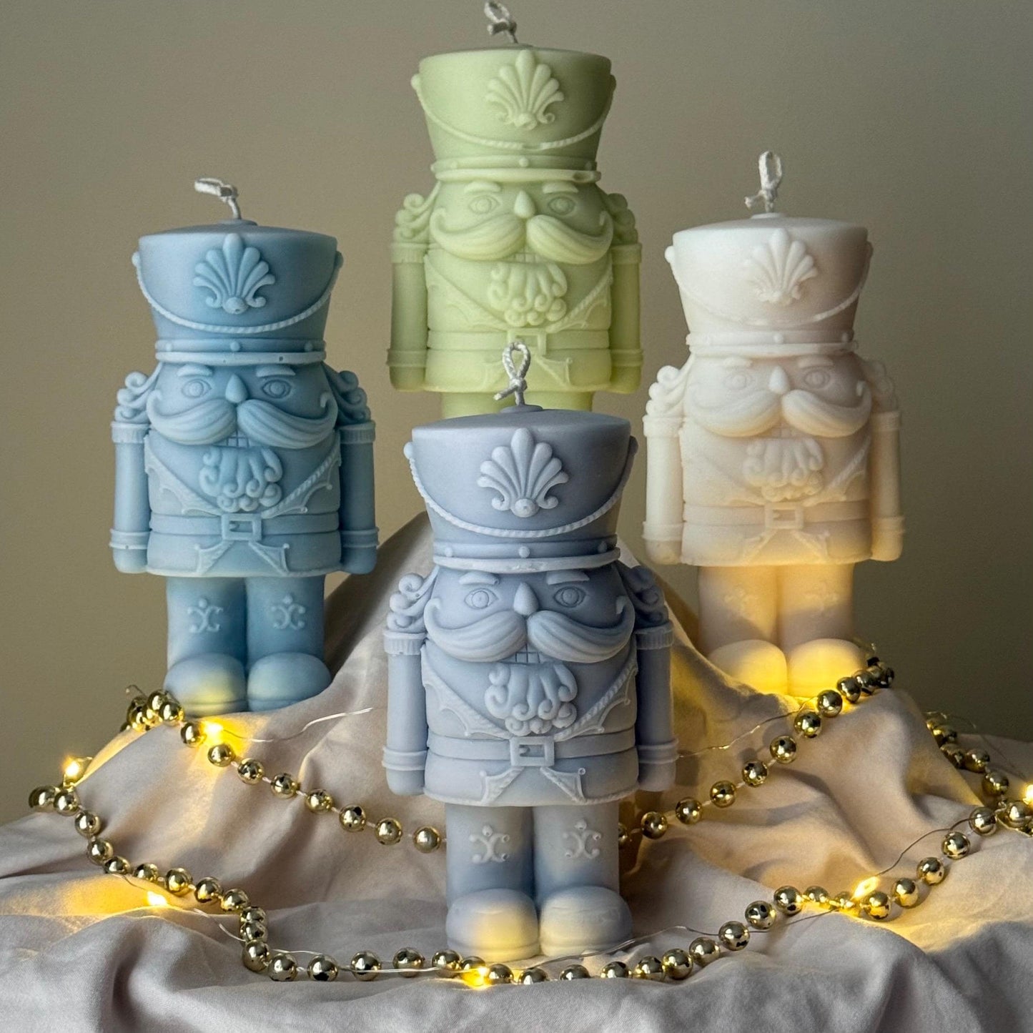 Nutcracker Candle | Handmade Gift | Cute Candle |Christmas Decor |Hand Poured Sculptural Candle| Aesthetic Festive Home Decor|Christmas Gift