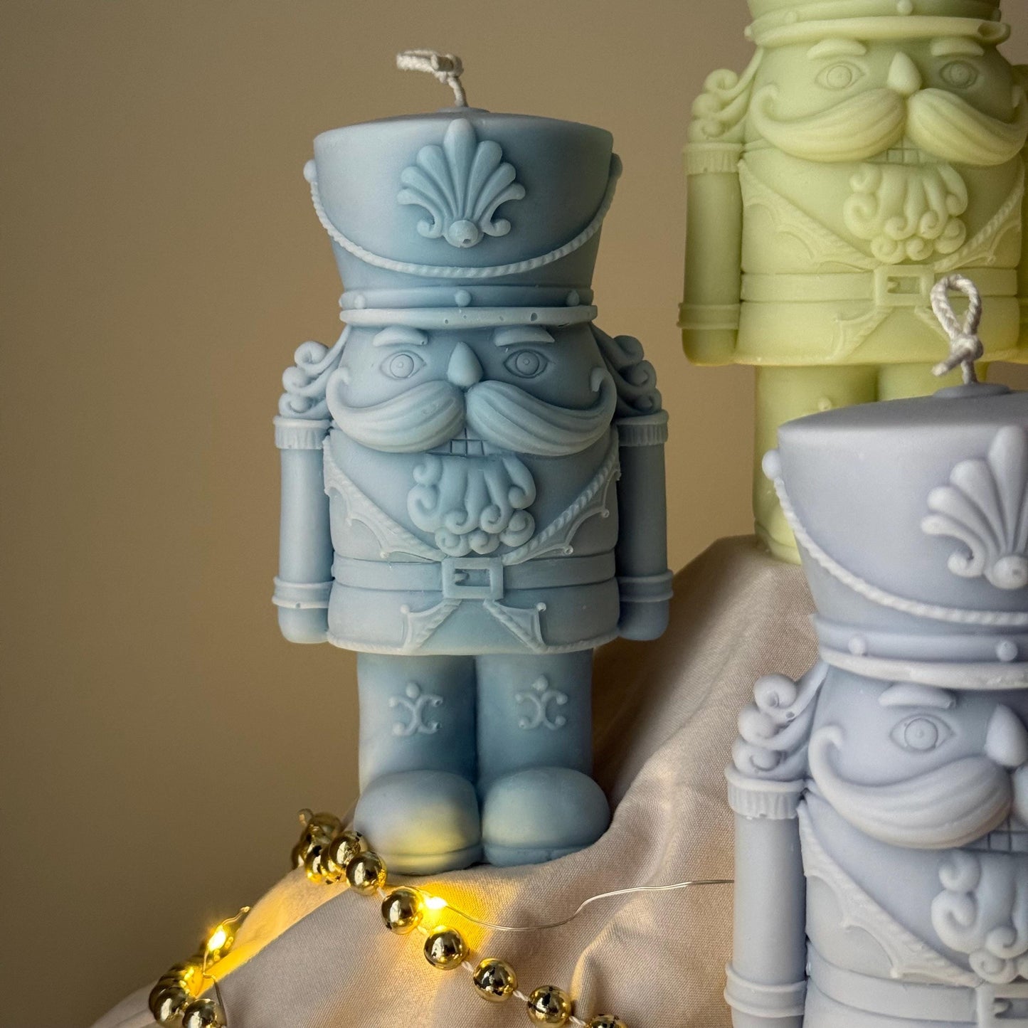 Nutcracker Candle | Handmade Gift | Cute Candle |Christmas Decor |Hand Poured Sculptural Candle| Aesthetic Festive Home Decor|Christmas Gift