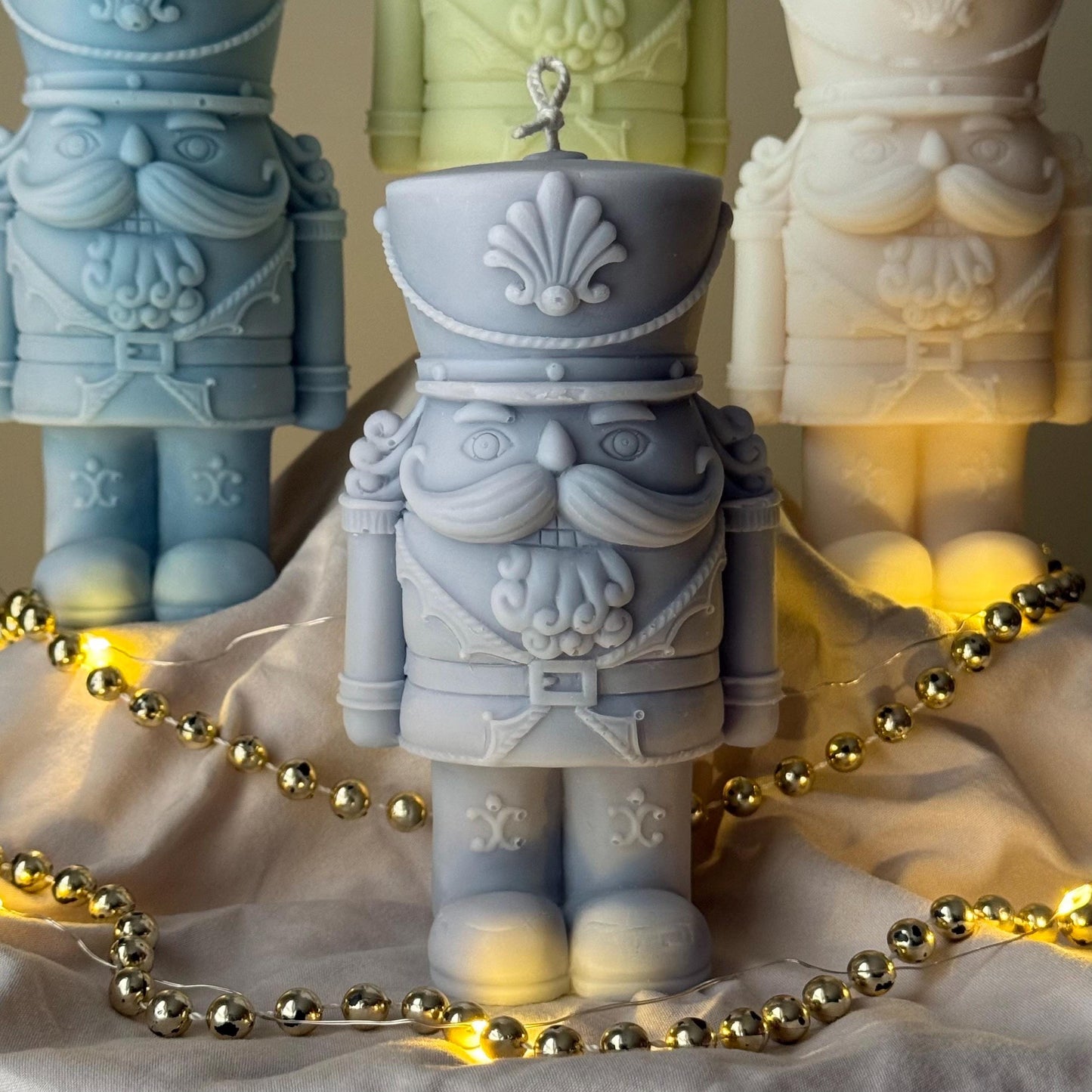 Nutcracker Candle | Handmade Gift | Cute Candle |Christmas Decor |Hand Poured Sculptural Candle| Aesthetic Festive Home Decor|Christmas Gift