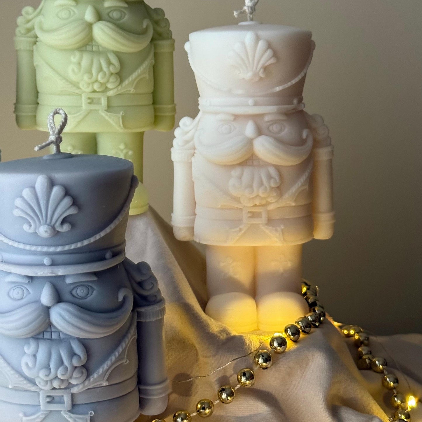 Nutcracker Candle | Handmade Gift | Cute Candle |Christmas Decor |Hand Poured Sculptural Candle| Aesthetic Festive Home Decor|Christmas Gift