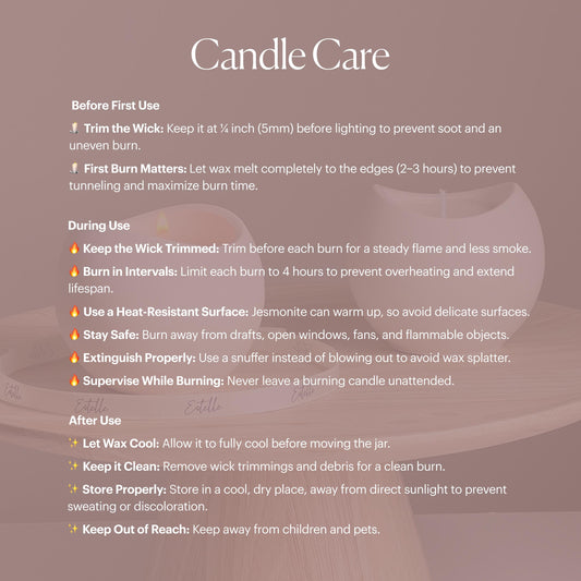 Clam Shell Soy Wax Candle in Jesmonite Vessel: Handmade Scented Candle