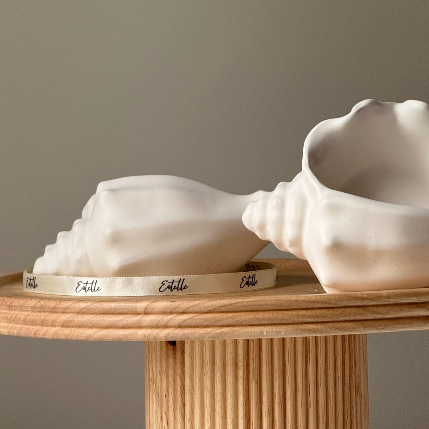 Conch Shell Trinket Tray | Jewelry Storage Dish | Desk Accessories | Jesmonite Homeware | Gift Idea | Jesmonite Home Decor | Gift For Her