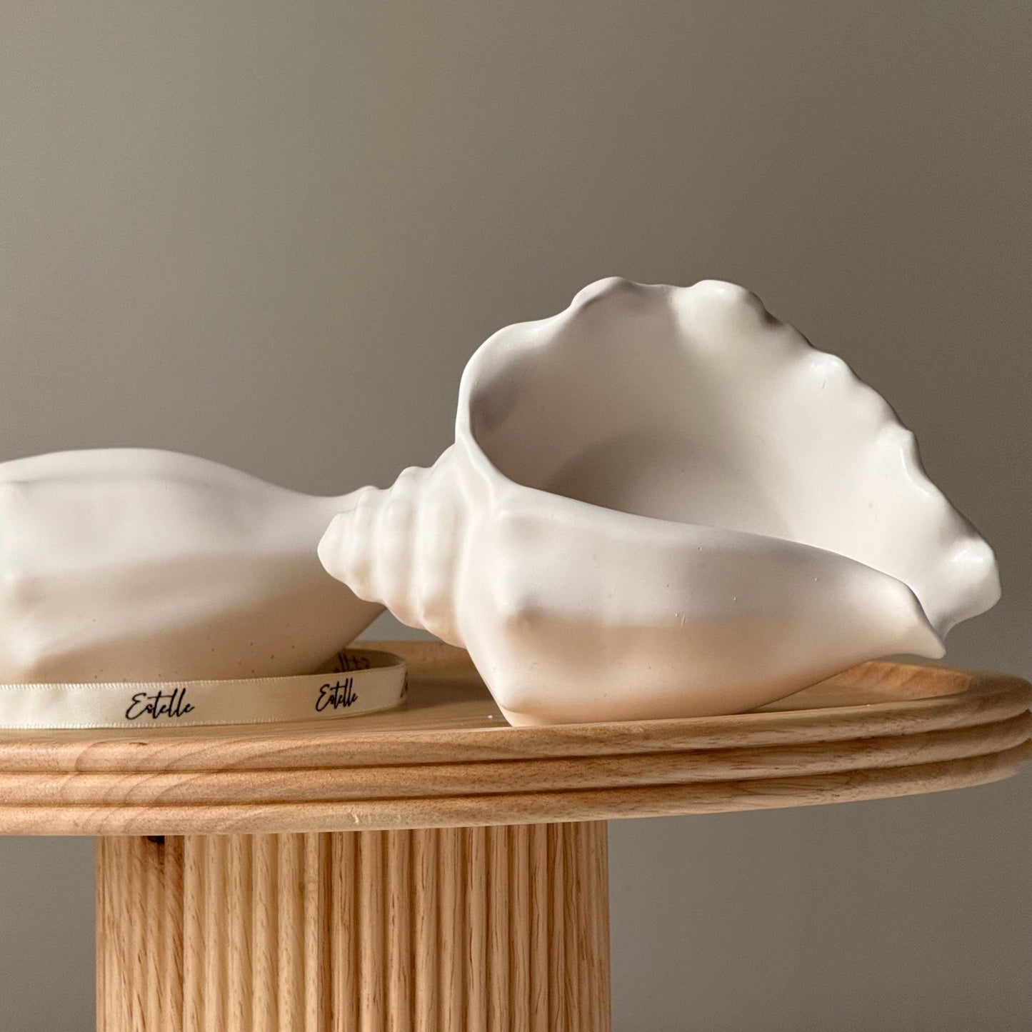 Conch Shell Trinket Tray | Jewelry Storage Dish | Desk Accessories | Jesmonite Homeware | Gift Idea | Jesmonite Home Decor | Gift For Her