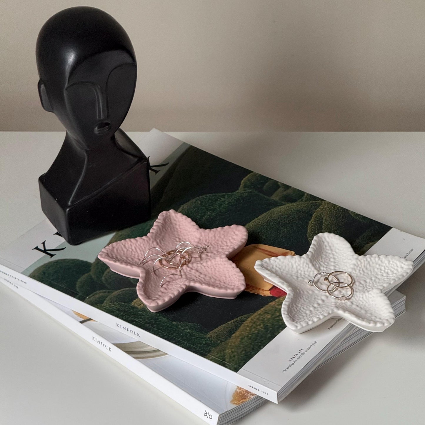 Elegant Starfish Jewellery Dish | Desk Accessories | Jesmonite Tray | Homeware Gift Ideas| Jesmonite Home Decor| Birthday gift| Scandi Decor