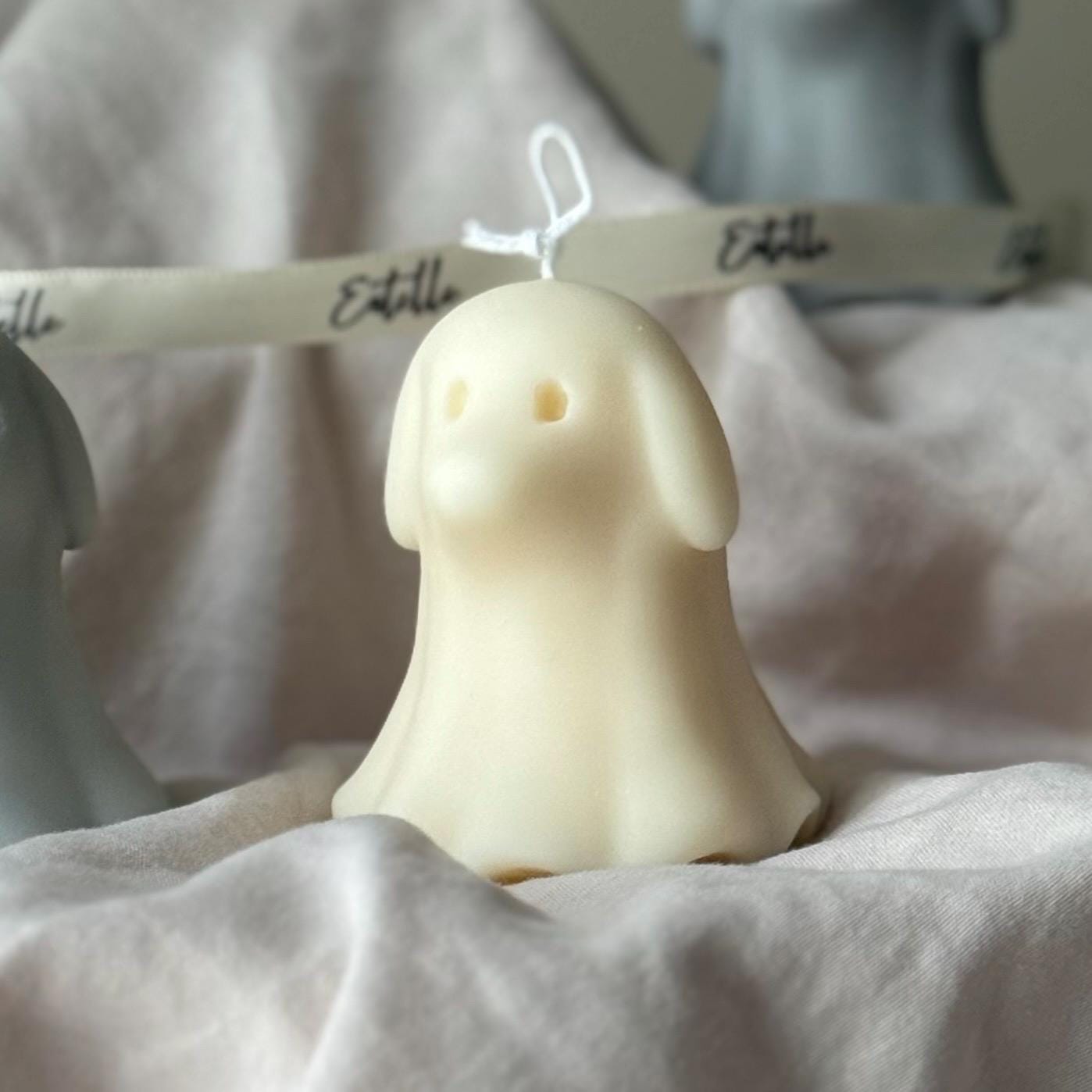 Cute Halloween Dog Ghost Candle