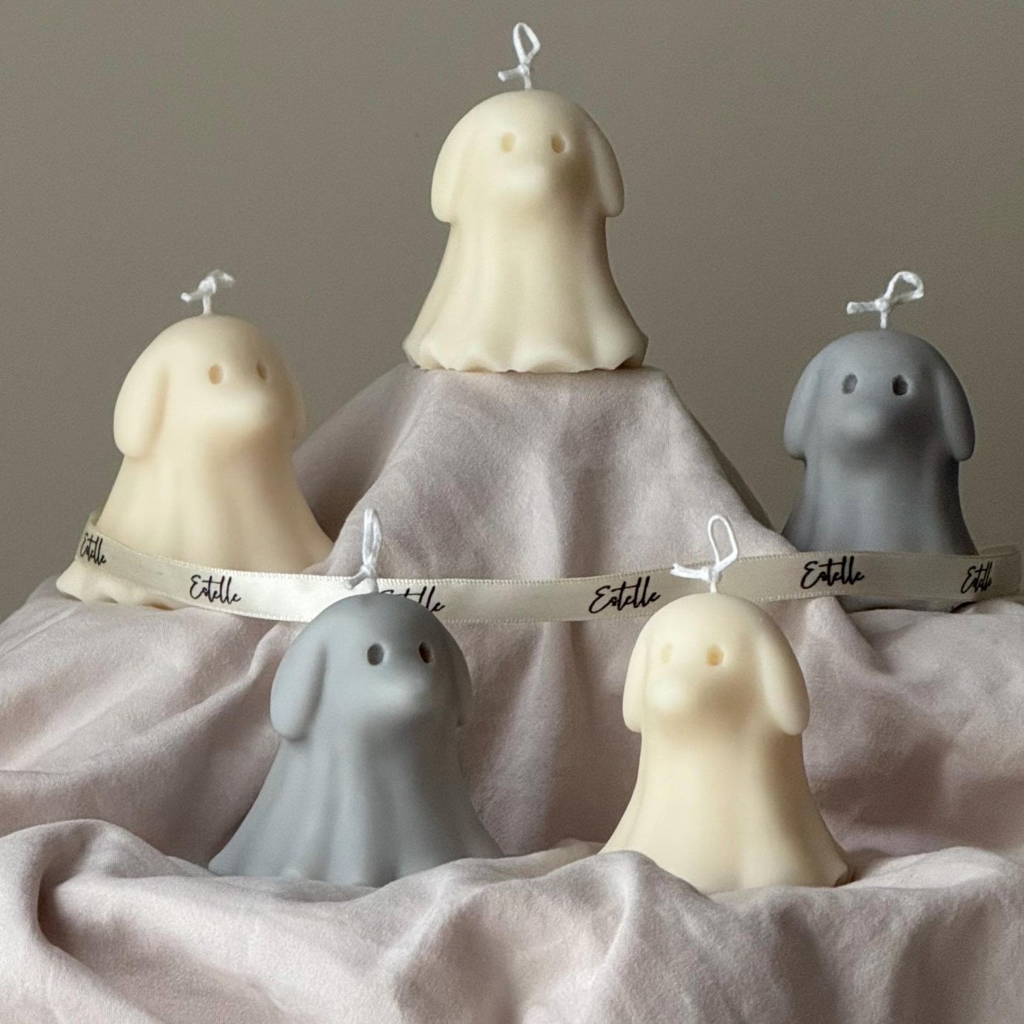 Cute Halloween Dog Ghost Candle
