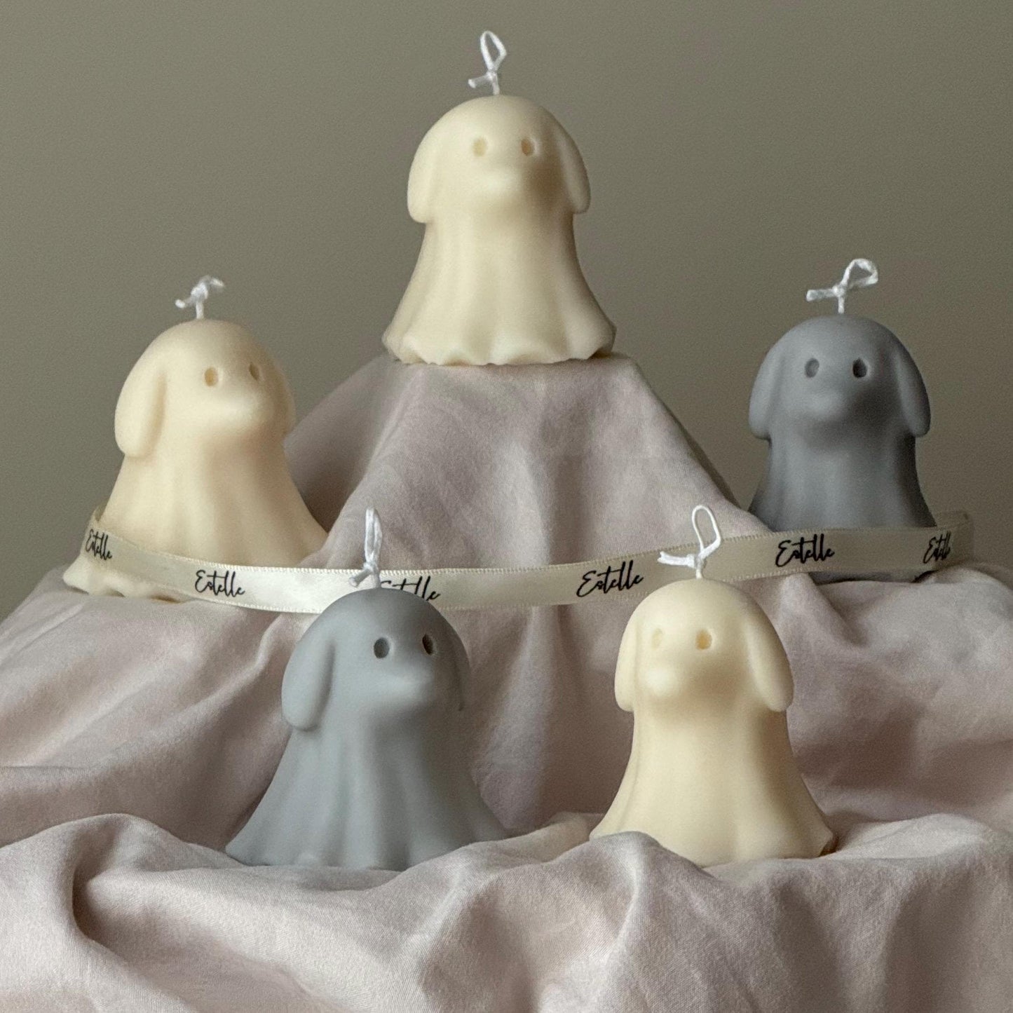 Cute Halloween Dog Ghost Candle