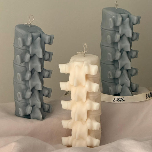 Spine Sculptural Candle| Halloween Spooky Soy Wax Decor