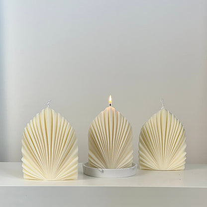 Sculptural Palm Leaf Candle