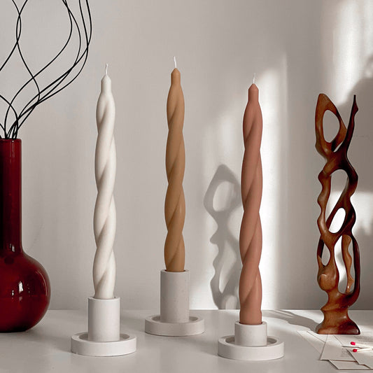 Tall Twisted Taper Candle